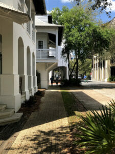 walking along rosemary beach of florida 30a